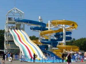 川越水上公園,川越水上公園プール,川プー,直線スライダー,スライダープール